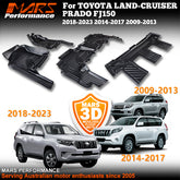 TPE 3D Moulded 3 Rows Car Floor Mats for TOYOTA LAND-CRUISER PRADO FJ150 2009-2023